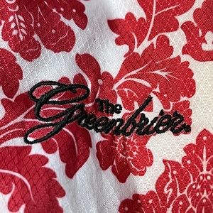 Glove It Greenbrier Resort Golf Shoe Bag Red/White Floral